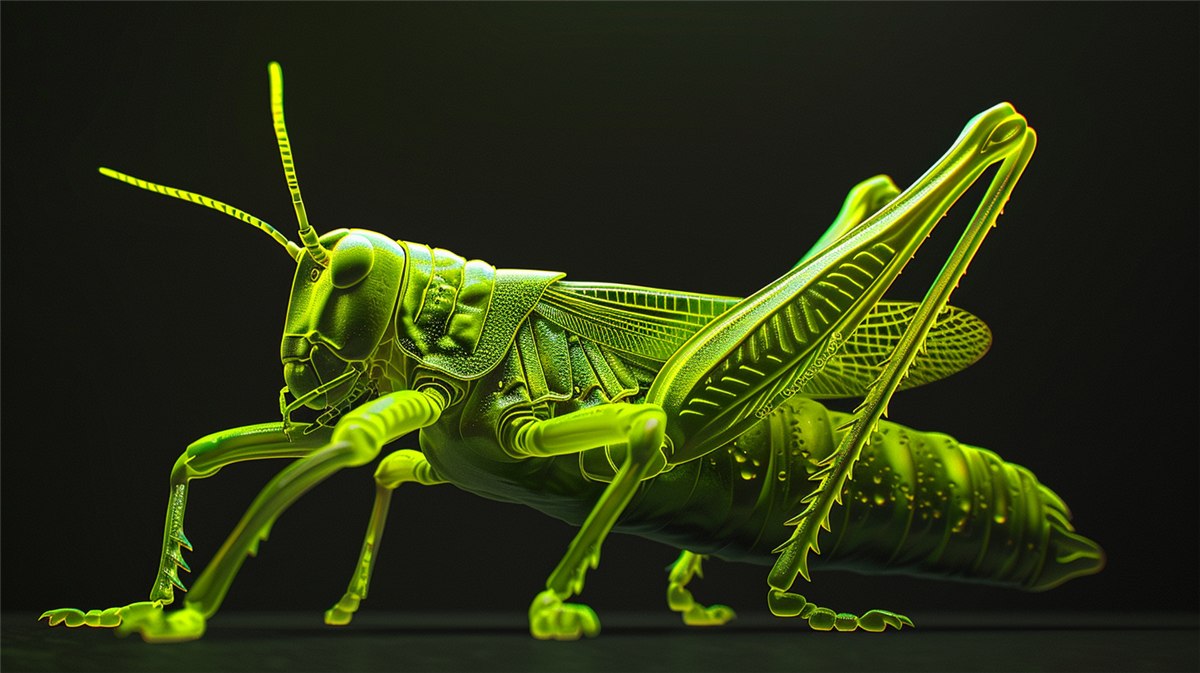 Fluorescent Grasshopper — AI-assisted visual development