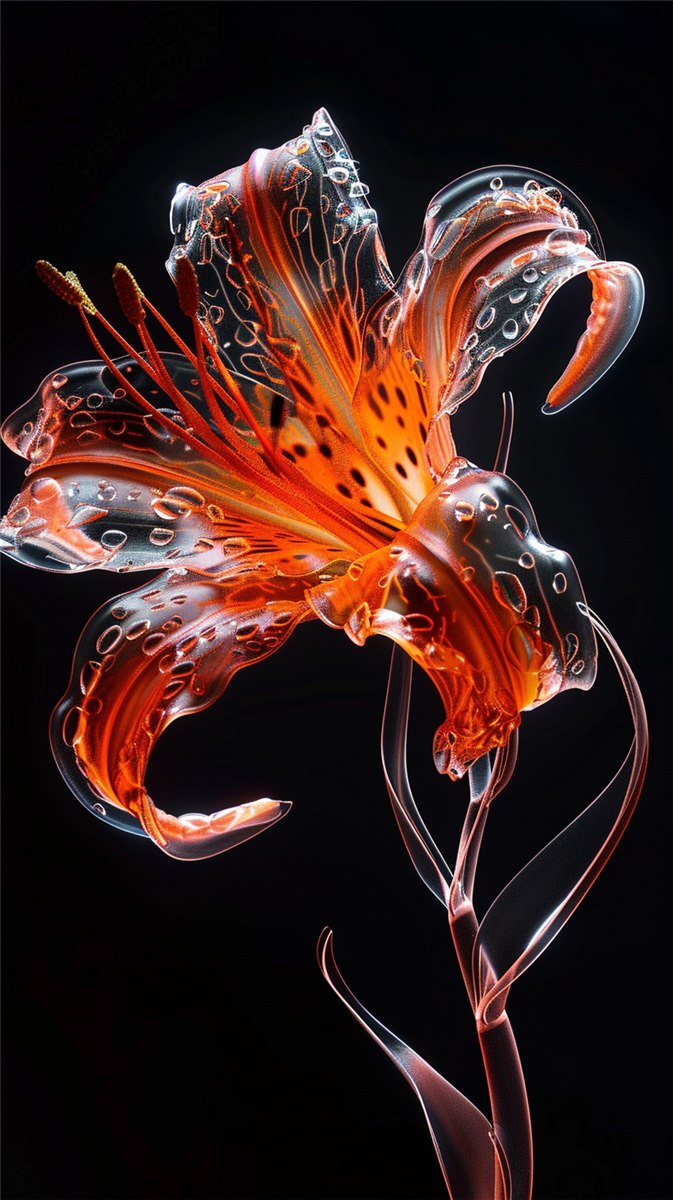 Orange-soda Tiger Lily — AI-assisted visual development